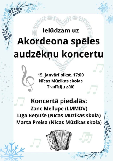 Gatavojamies Valsts konkursa II kārtai akordeona spēlē
