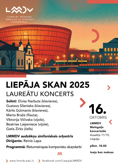 Mūsu skolas audzēkņi - Liepāja skan 2025 laureātu konkursa dalībnieki