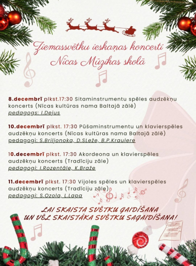 Ziemassvētku ieskaņas koncerti
