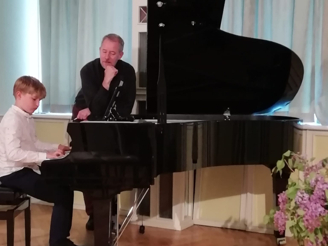 Paulo Steinberg meistarklases Nīcas Mūzikas skolā